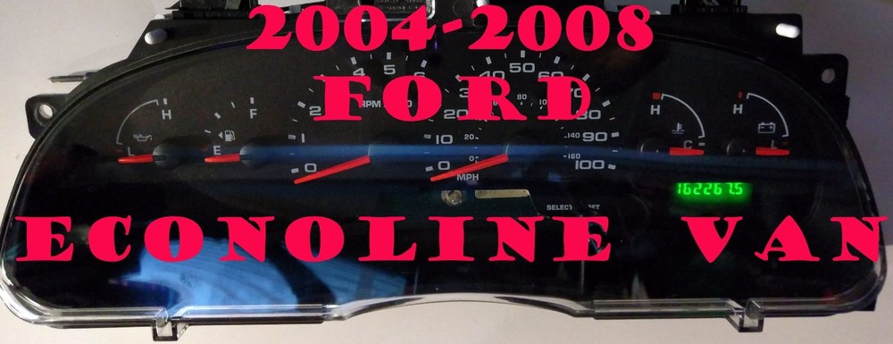 FORD E150 E250 E350 E450 2004 TO 2008 CLUSTER SOFTWARE & ODOMETER CALIBRATION