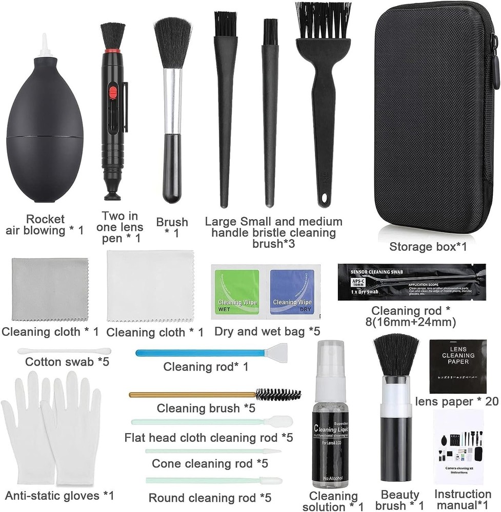 Camera Maintenance Kit - 18-in-1 Professional Tools