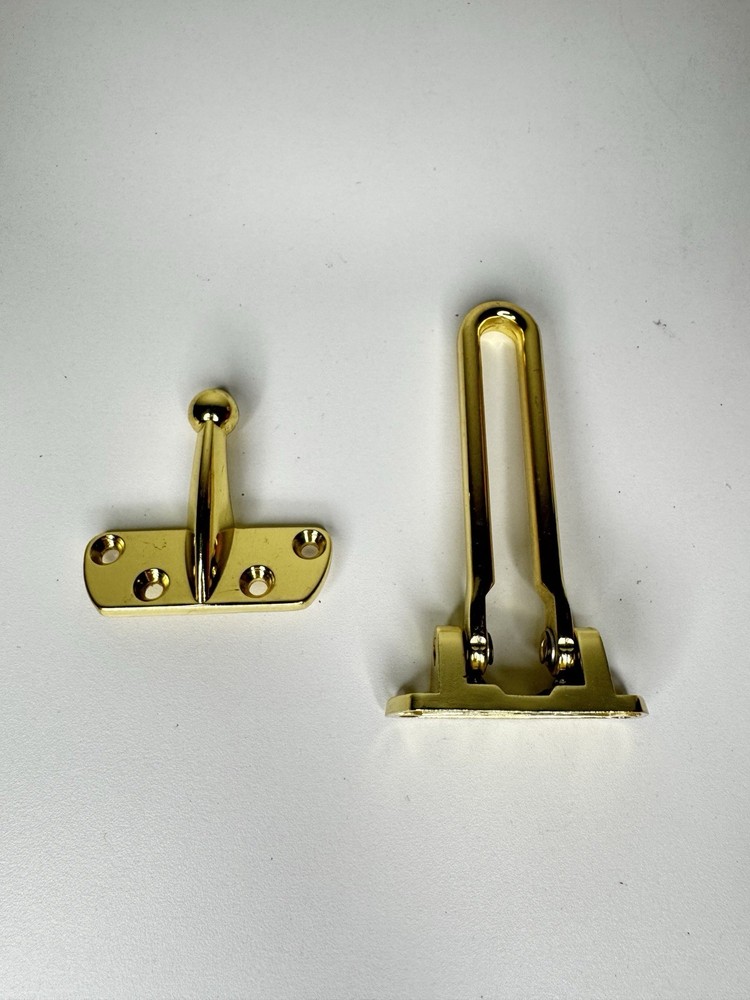 Vintage Brass Door Latch Lock Hardware Working