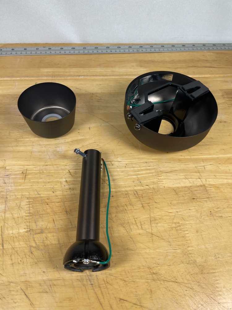 Hampton Bay Ceiling Fan Mount Kit Bronze Canopy Downrod Bracket Set