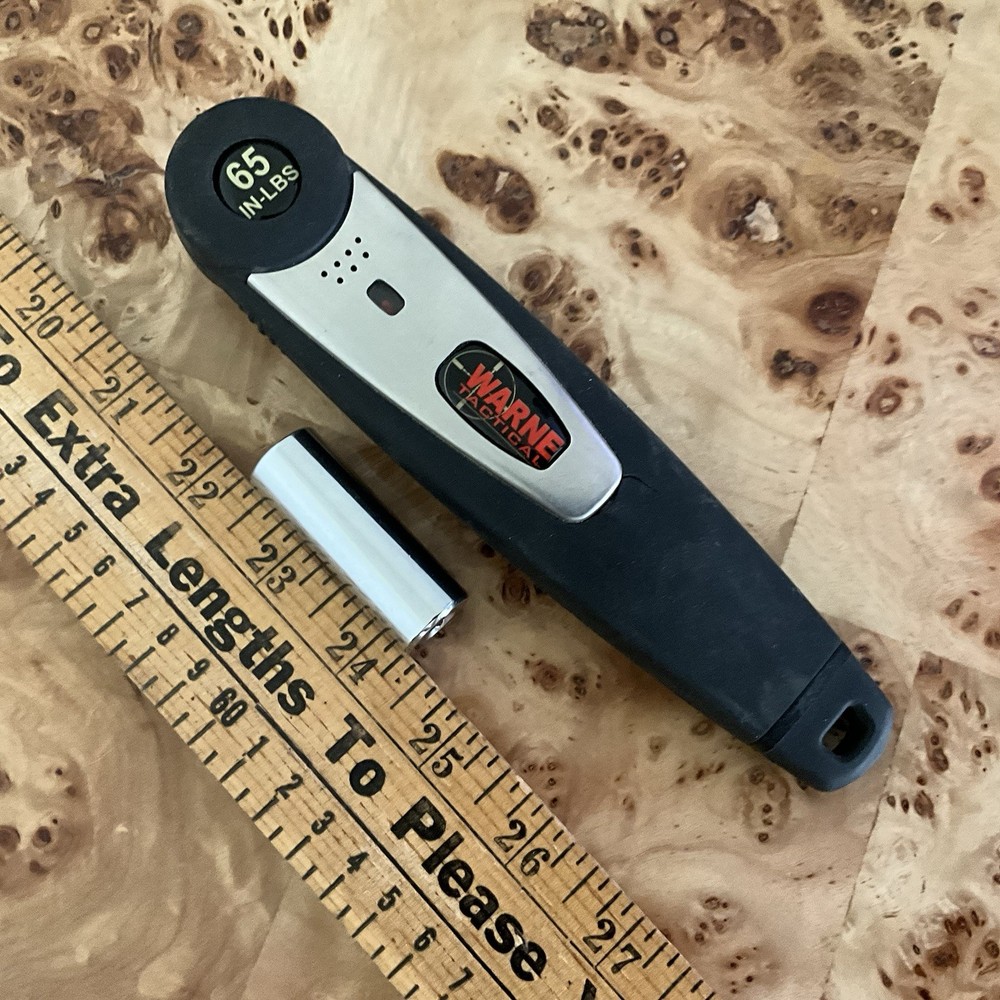 Warne Tactical Scope Mount Torque Wrench TW65 W/ 1/2” Socket