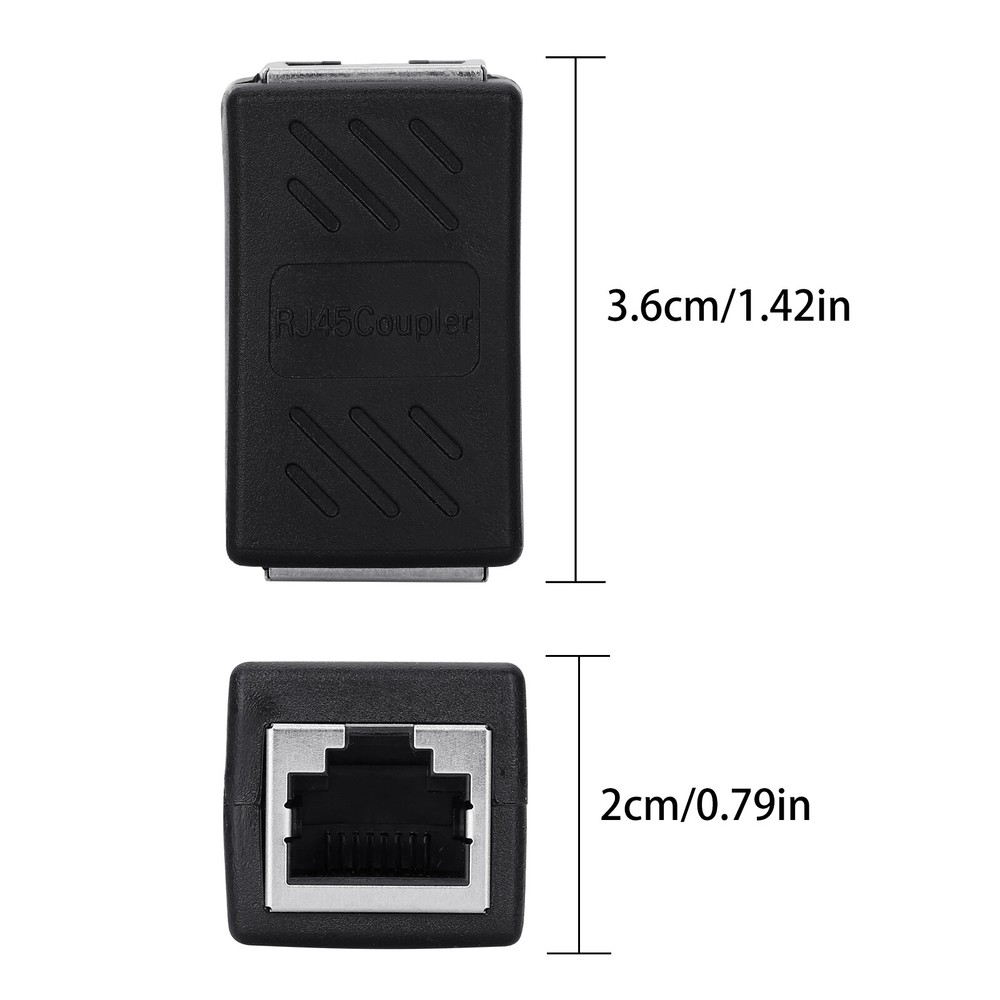 RJ45 network cable connector Plugs Adapters Inline Coupler Networking Adapters