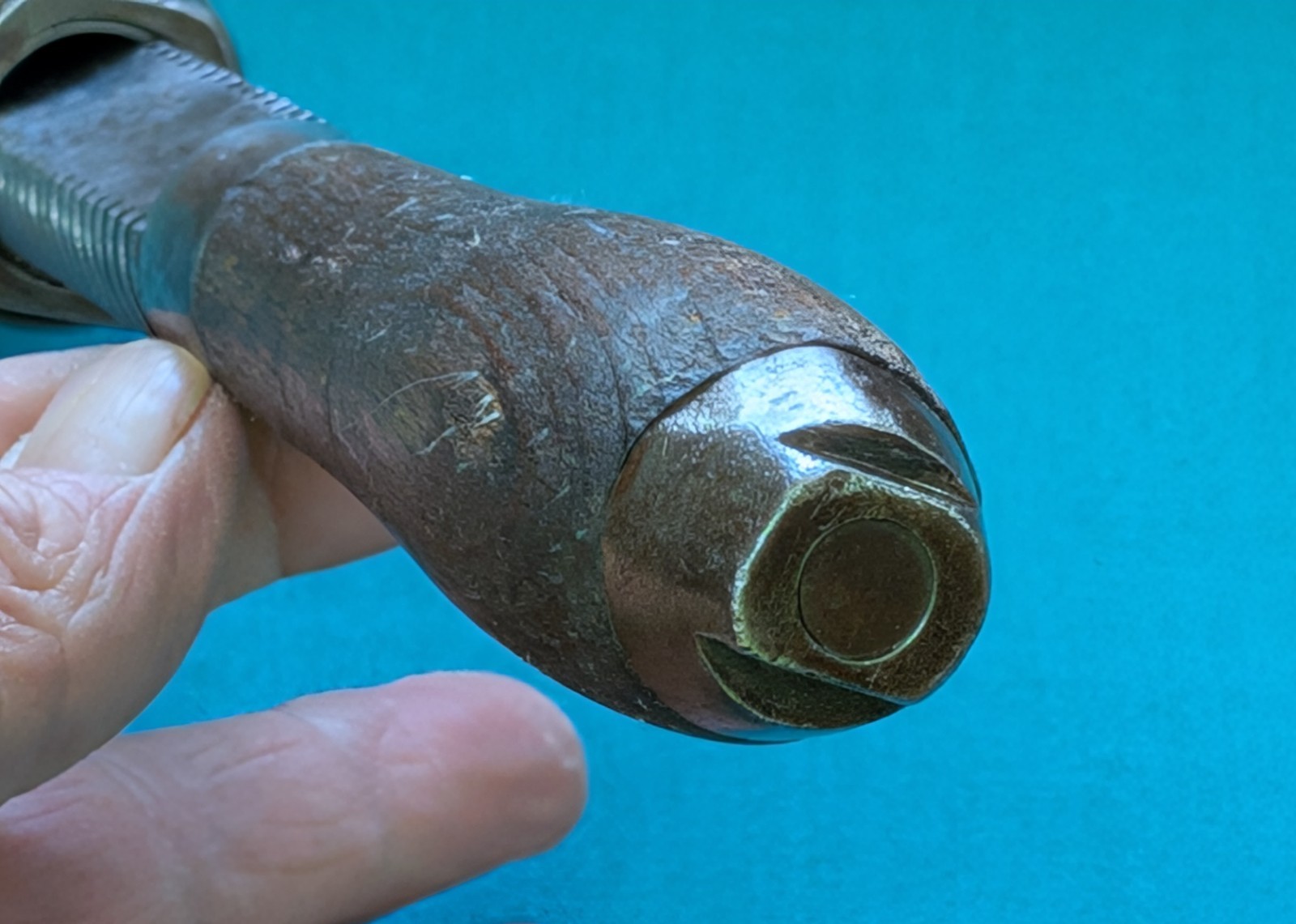 1900's Bemis & Call Co. No. 37 Nut/Monkey Wrench 10" Wood Handle Merrick Pattern