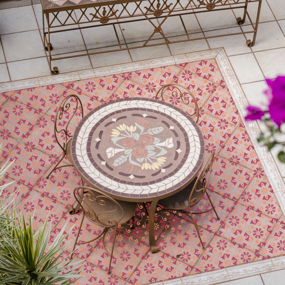 ESCALOS Tile reusable PLASTIC Stencil // Moroccan Geometric // Floor Wall