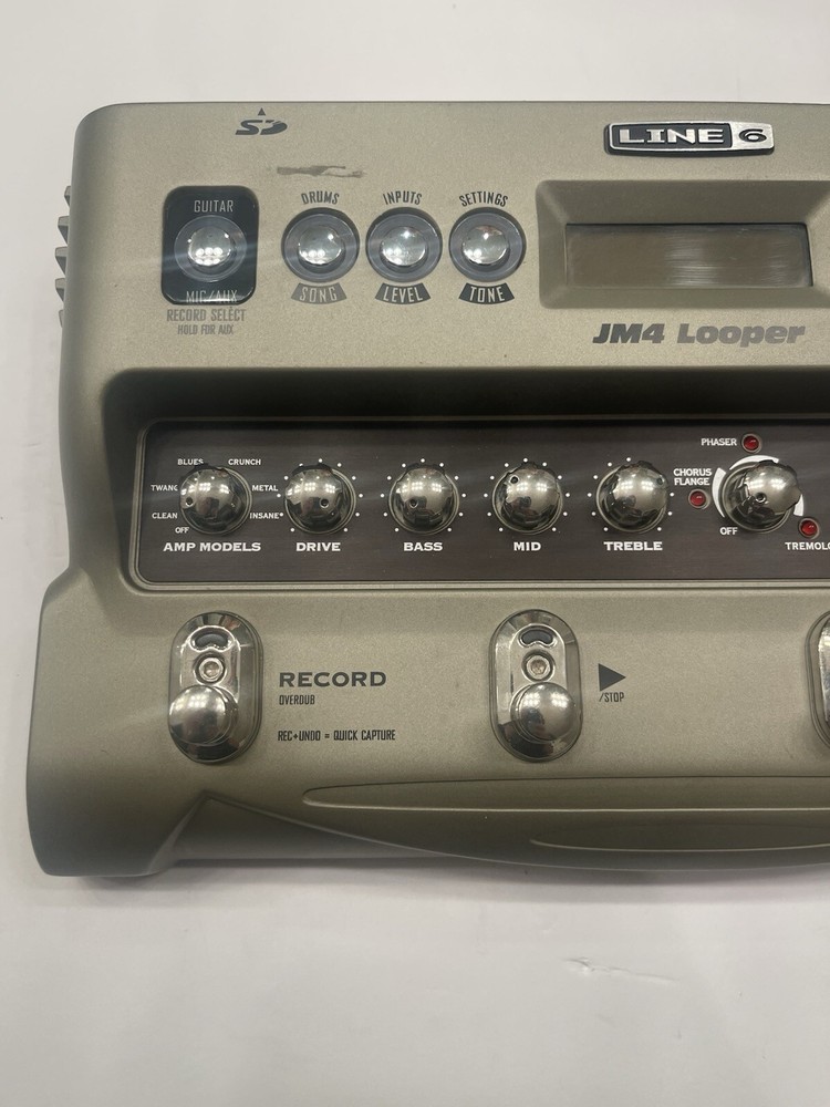 Line 6 JM4 Looper Loop Sampler Guitar Effect Pedal + Power Supply