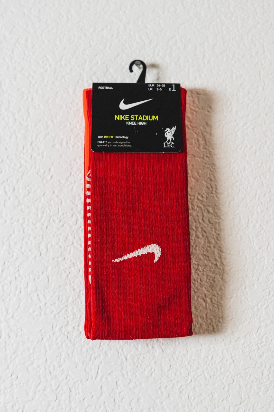 NWT NIKE STADIUM Vapor Dri-Fit Knee High Football Socks [Adult S, red/orange]