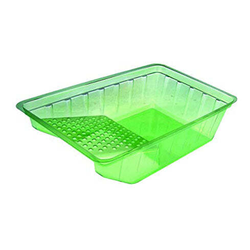12 Pack MBS 4" Mini Roller Paint Tray with Grid For Even Paint Application