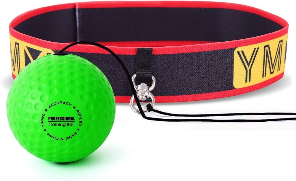 Ultimate Reflex Ball Set - 4 React Reflex Ball Plus 2 Adjustable Headband, Great