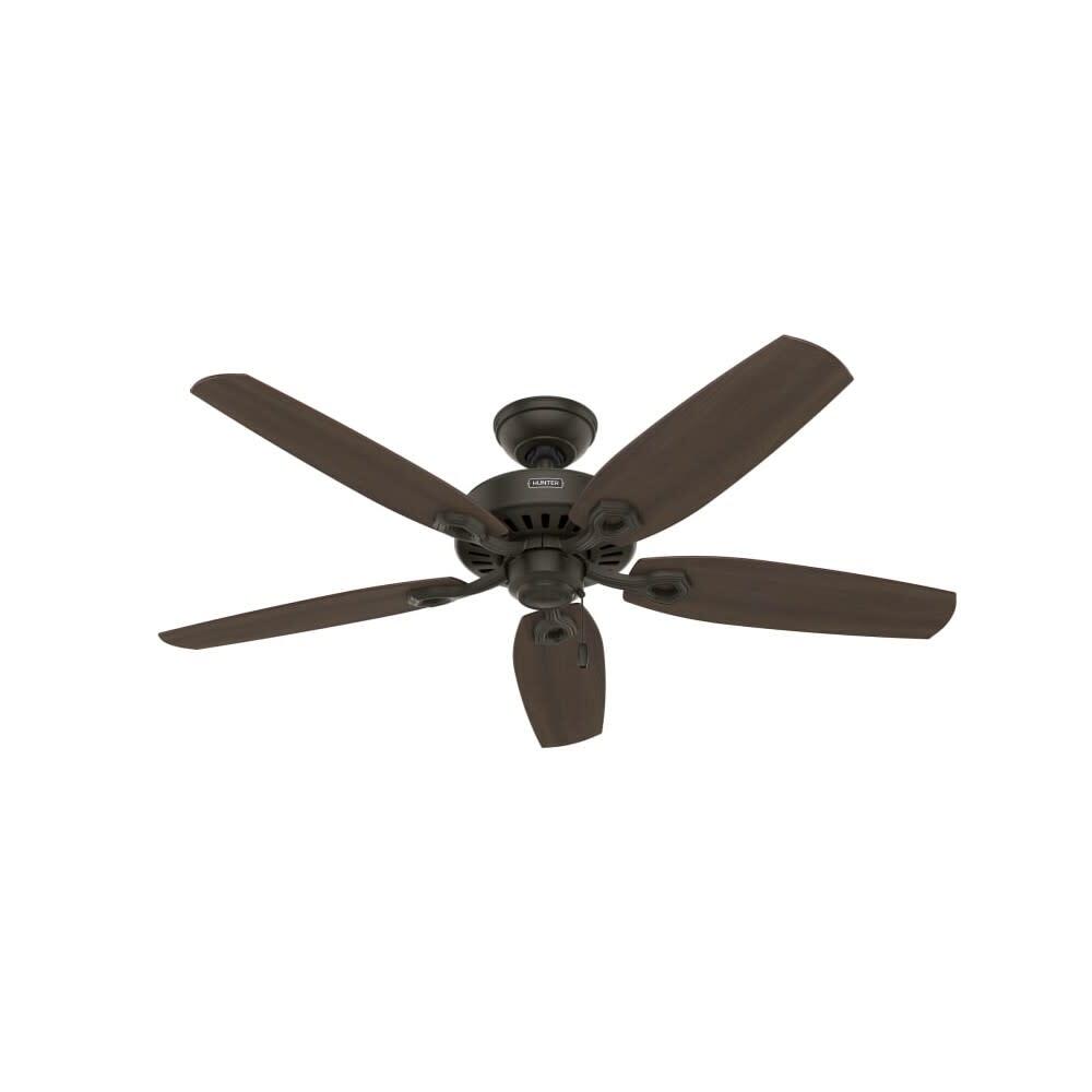 Hunter Fan Builder Deluxe Ceiling Fan 52In Bronze Brazilian Cherry