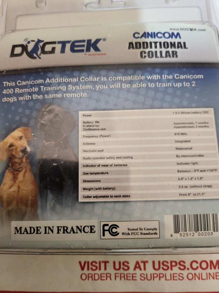 Dogtek Electronic Training Collar with Extra Collar, 550 Yd Range, Waterproof