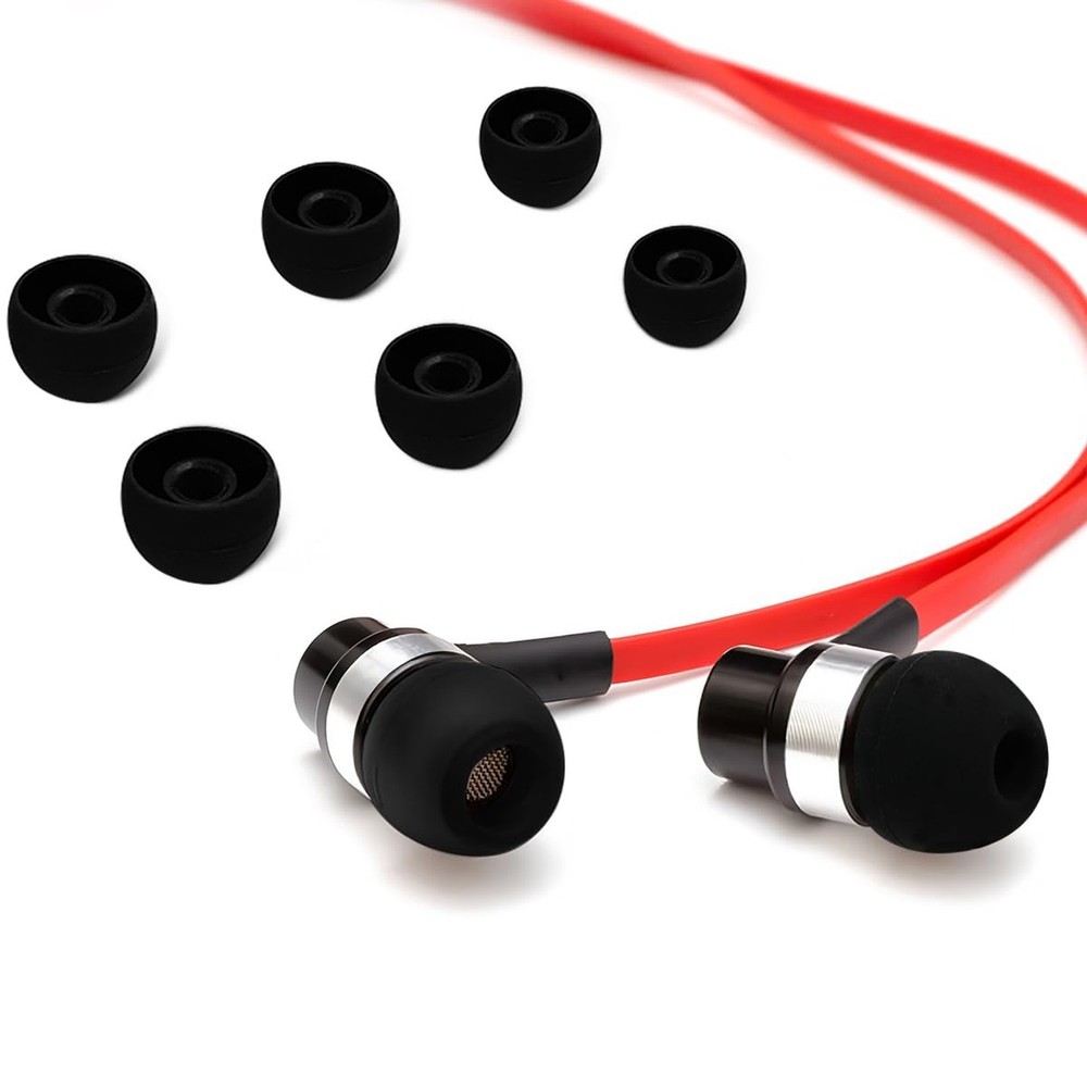 60PCS Earbuds Replacement Tips Silicone, Ear Bud Replacement Pieces Silicone,...
