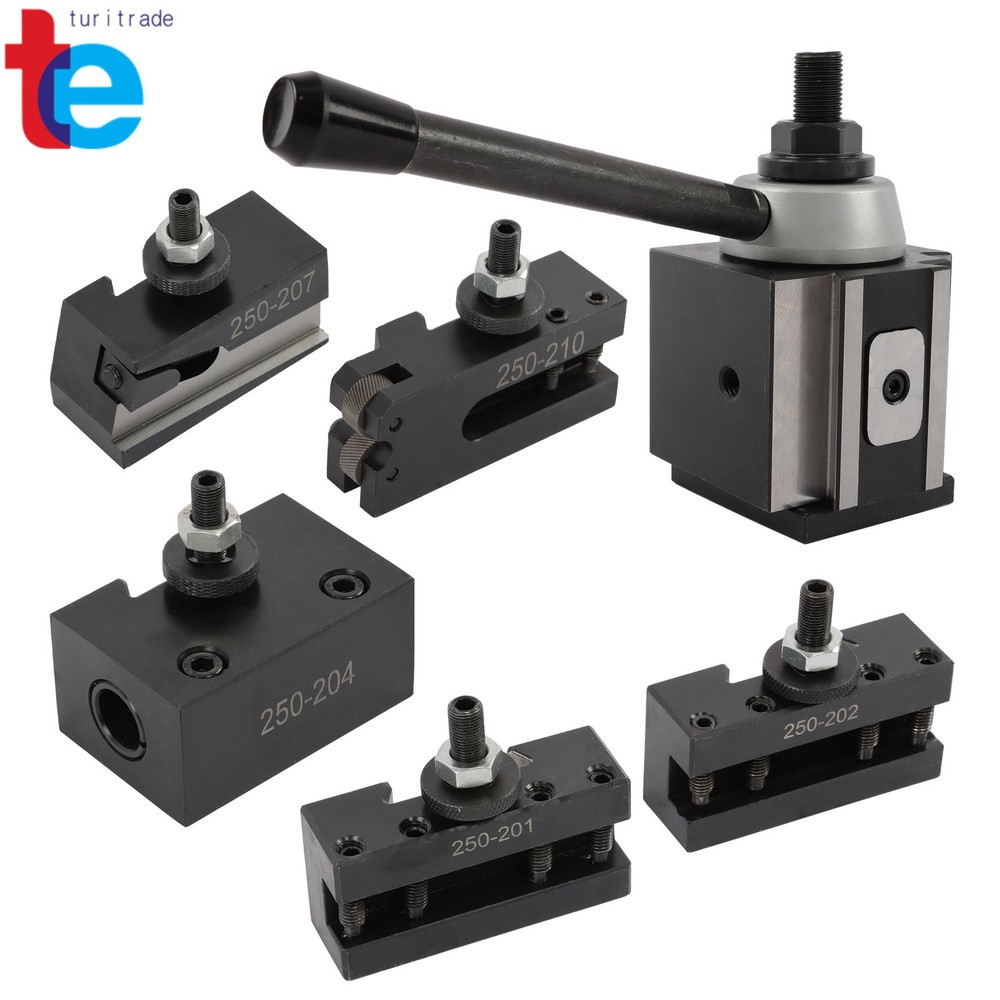 6 Pack BXA 250-200 Quick Change Tool Post Set Model for Metalworking