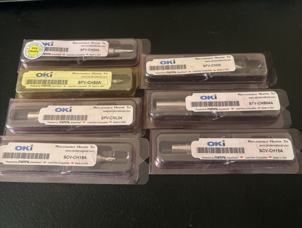 OKI Replaceable Heater Tips Lot Of 7