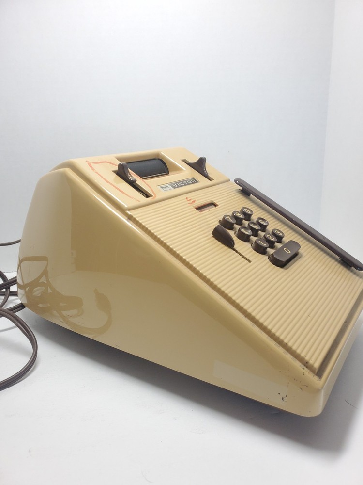 Victor 78254 10 Key Adding Machine POWERS ON and WORKS, NOT FULLY TESTED