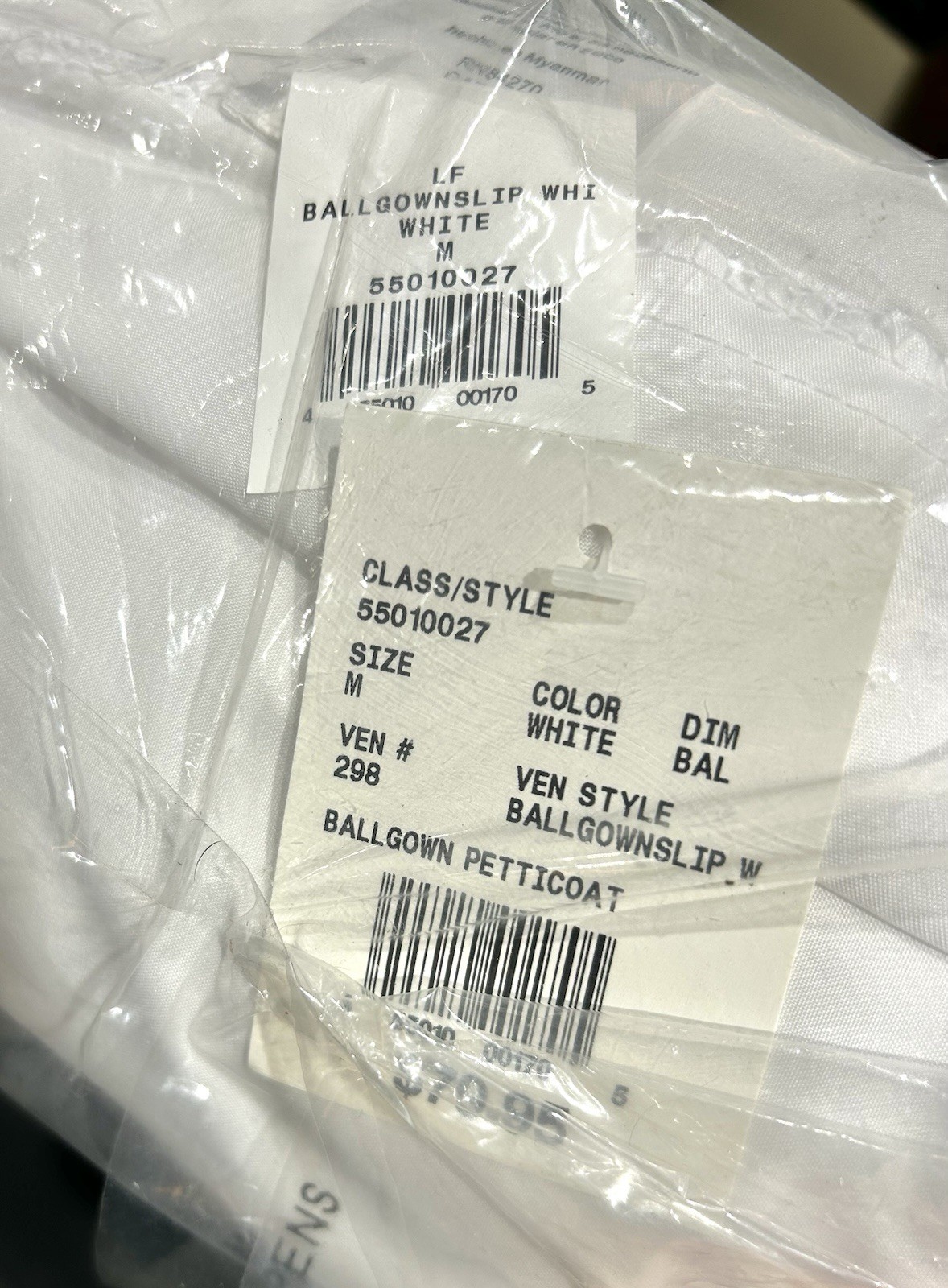 White David's Bridal Gown Slip MEDIUM Fit Flare Style 550 Petticoat Wedding NEW