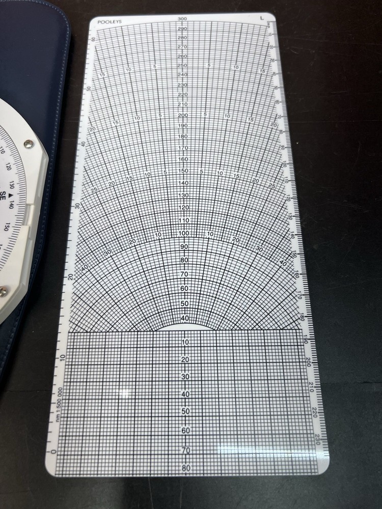 Pooleys CRP-5 E6B Flight Computer 10" Pilot Navigation Calculator