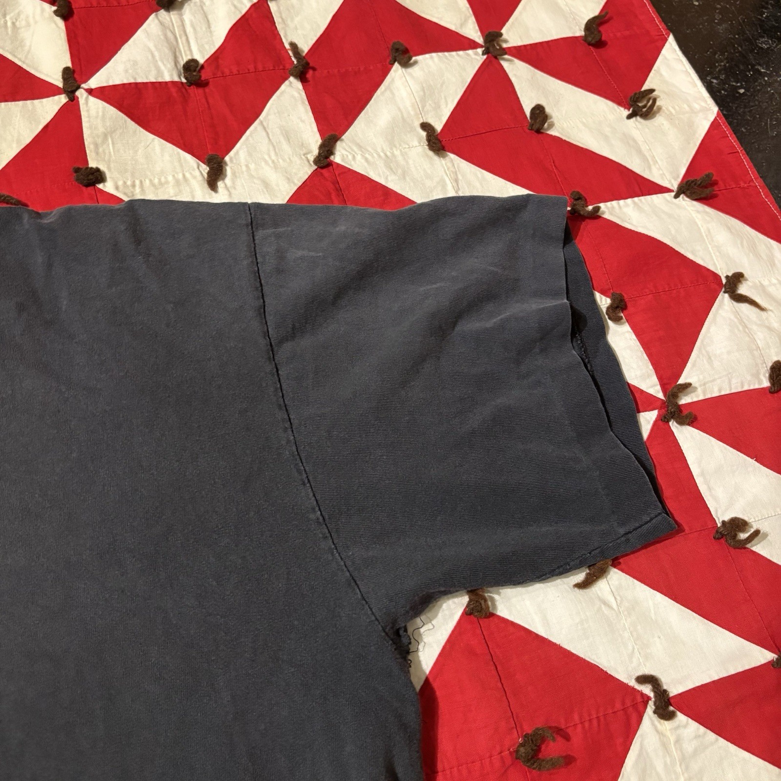 Vintage Murina Blank Black T Shirt Mens XL Distressed As Is Holes