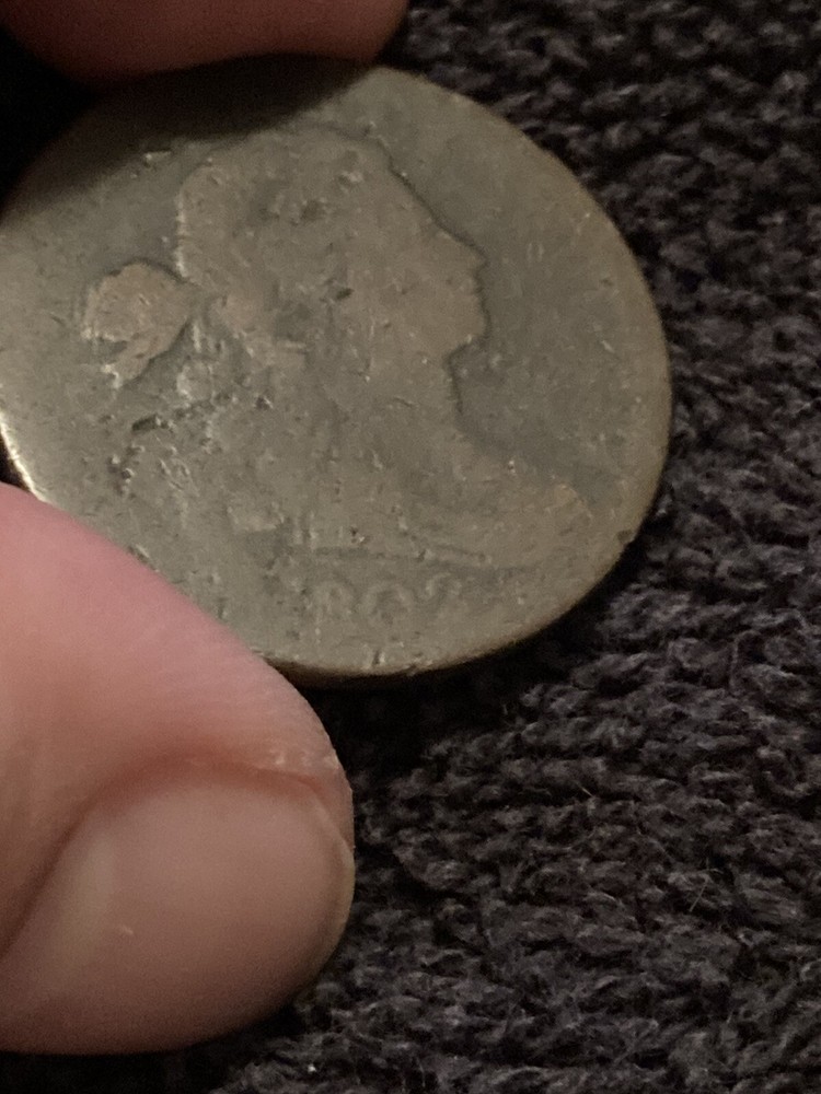 1802 Large Cent, circulated US coin