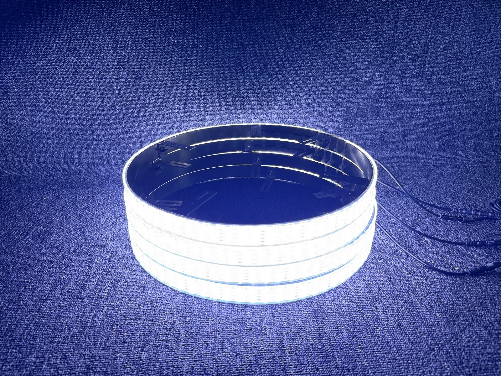 NEW Set 4x 17.5" PURE WHITE QUAD ROW Strobes Truck Car LED Wheel Rim Ring Lights