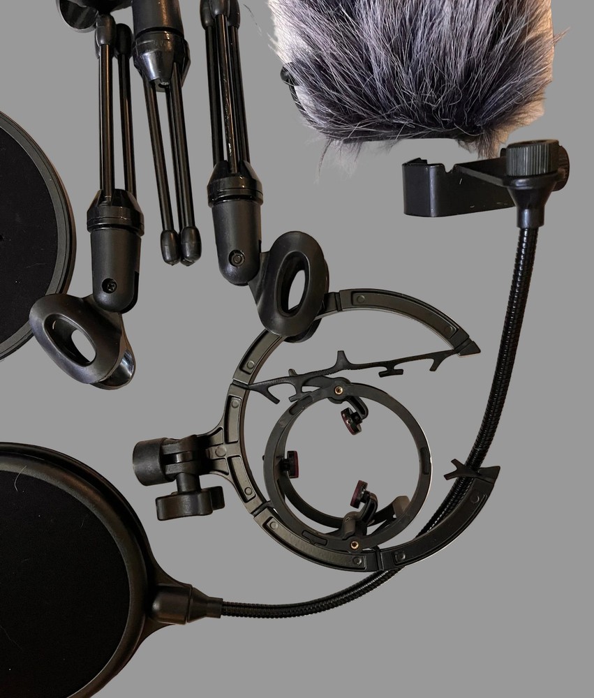 Microphone Accessories Bundle – Pop Filters, Desktop Stands & Cables