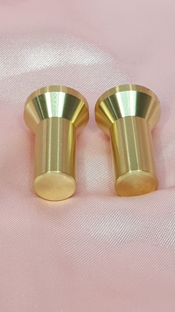 Gunsmith Tools - 2 Brass Muzzle Laps - Rifle Or Pistol Crowning - Lapping Crown