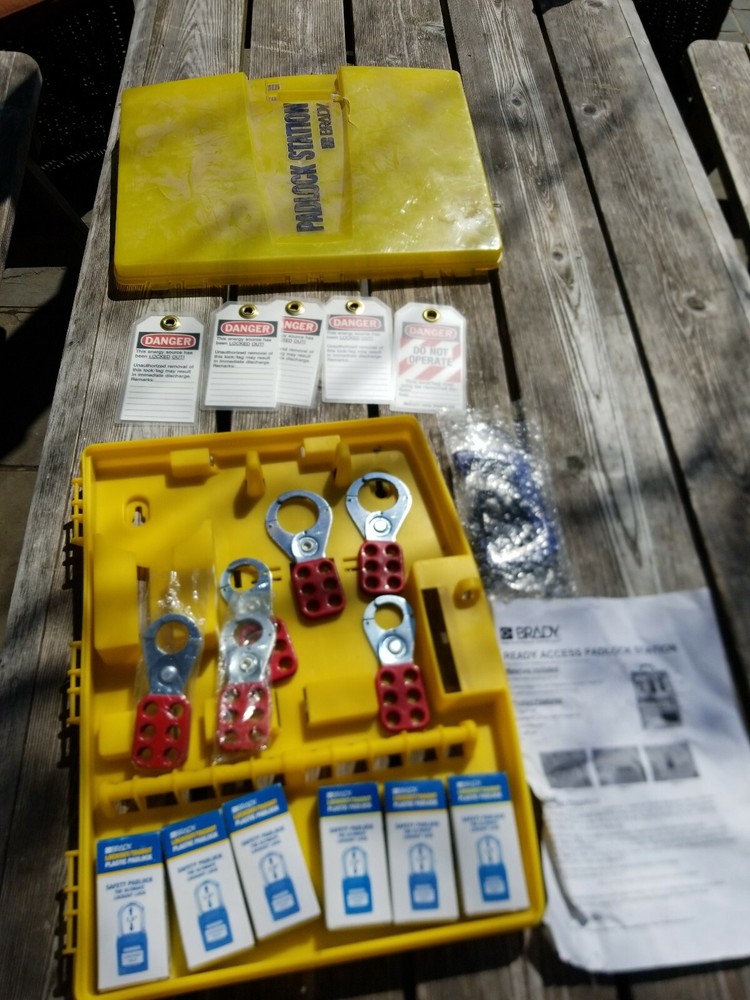 BRADY Padlock Yellow Lockout Station
