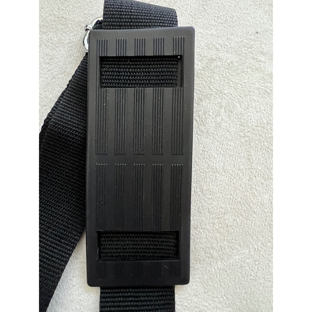 Adjustable Black Nylon Replacement Shoulder Strap with Metal Swivel Snap Hooks