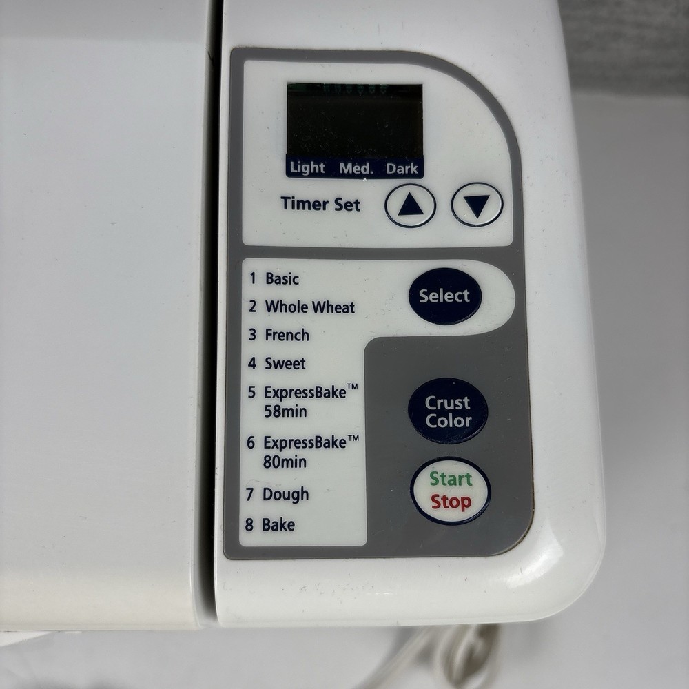 Oster Bread Maker Machine Model 5834 Automatic Dough Bake White Tested