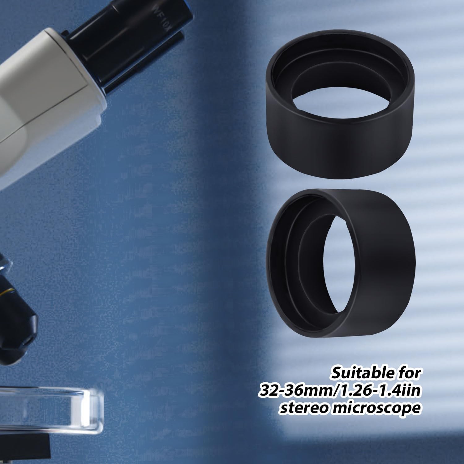 2pcs Industrial Eyepiece Eye Cups, Rubber Binocular Cover Guards...
