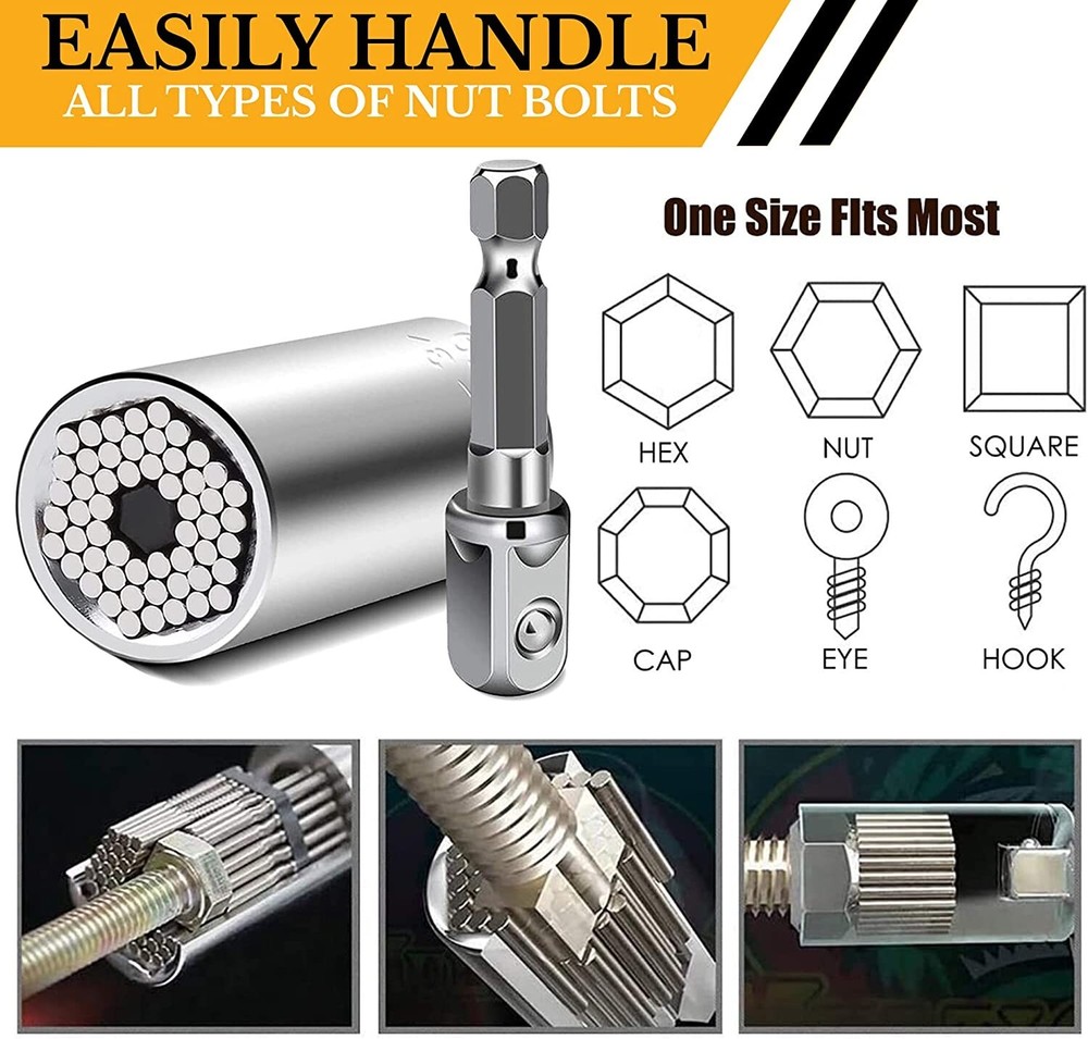 Universal Socket Tools Gift Stocking Stuffers Great Gift Idea! NEW