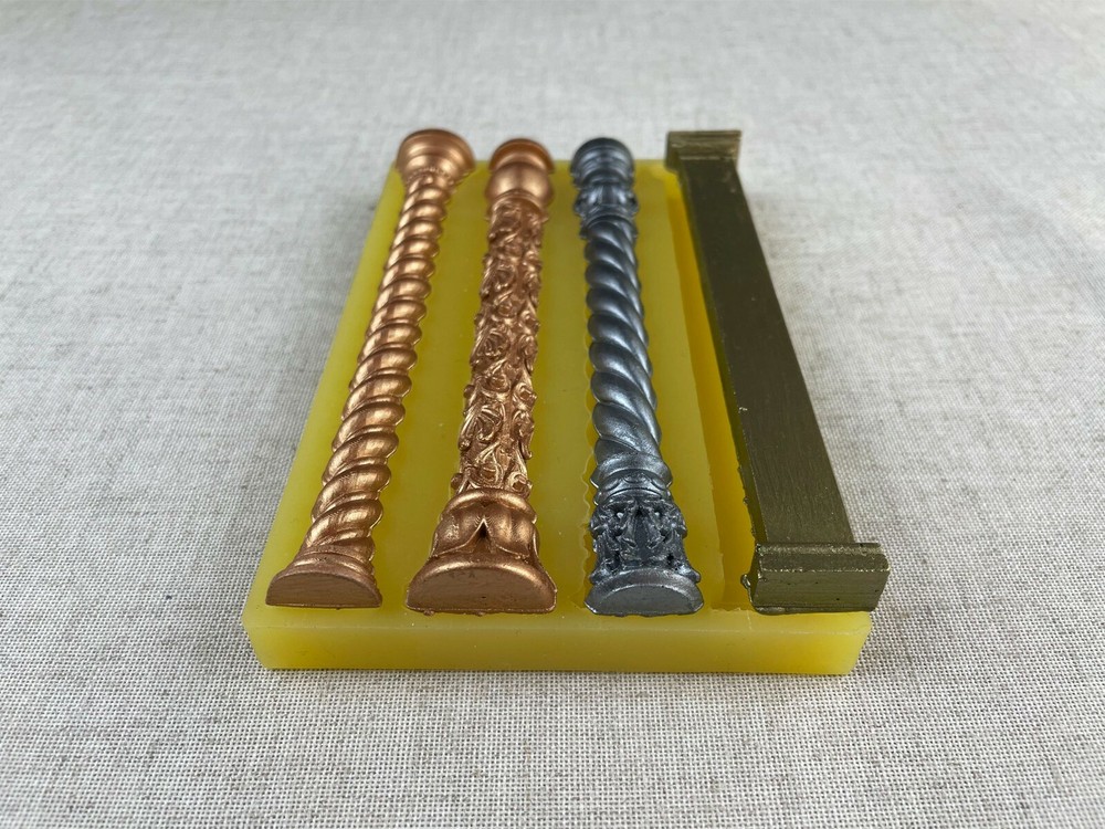 Silicone mold Half Column Miniature architectural column 1/12 scale Accessories