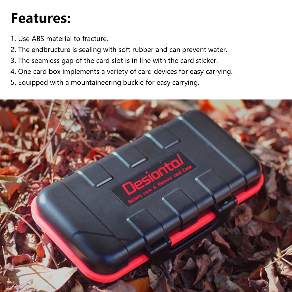 Camera Battery Protective Box Camera Battery Box SD/TF Memory Card Storage Box B