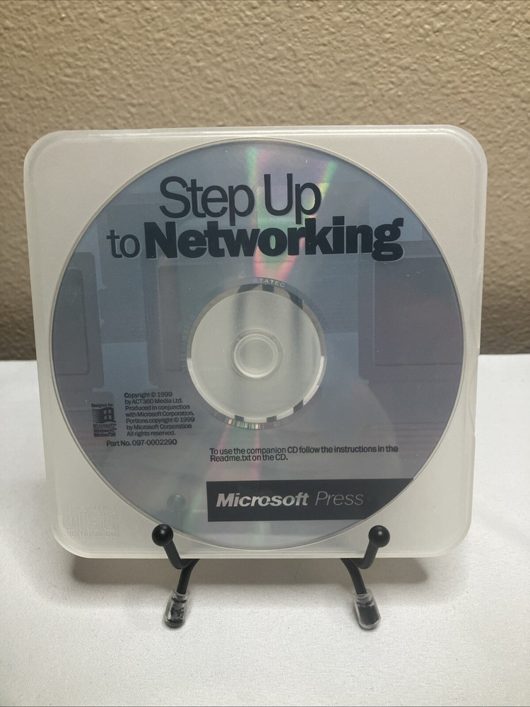 Vintage "Step Up to Networking" Microsoft Press CD 1999