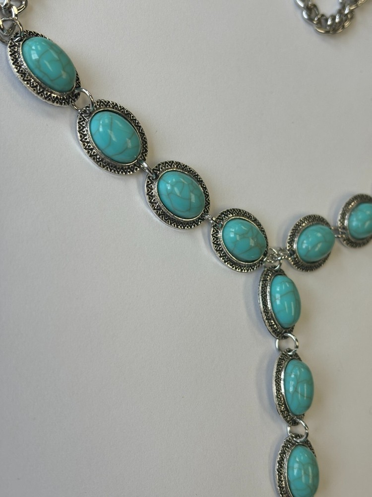 DIY Turquoise Lariat Necklace