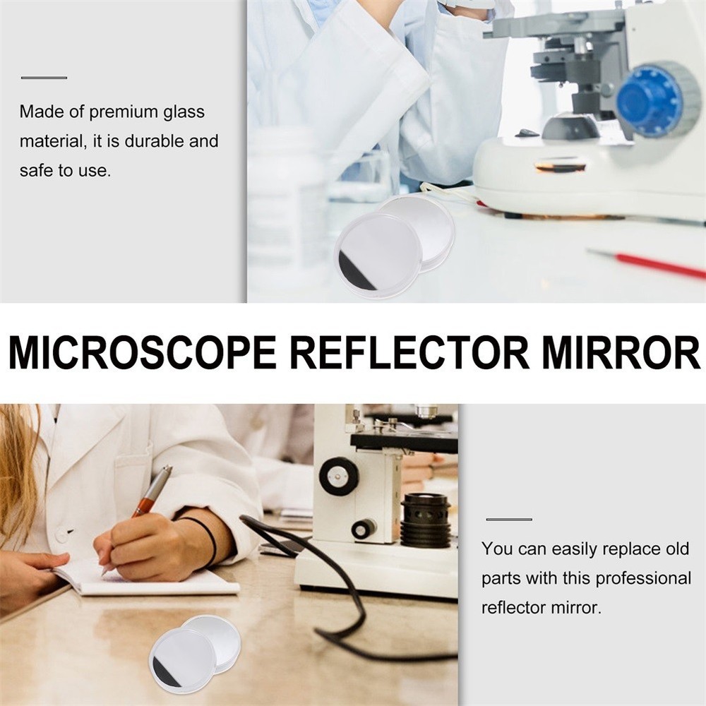 4 Pcs Reflecting Mirror Biological Microscope Reflector Accessories