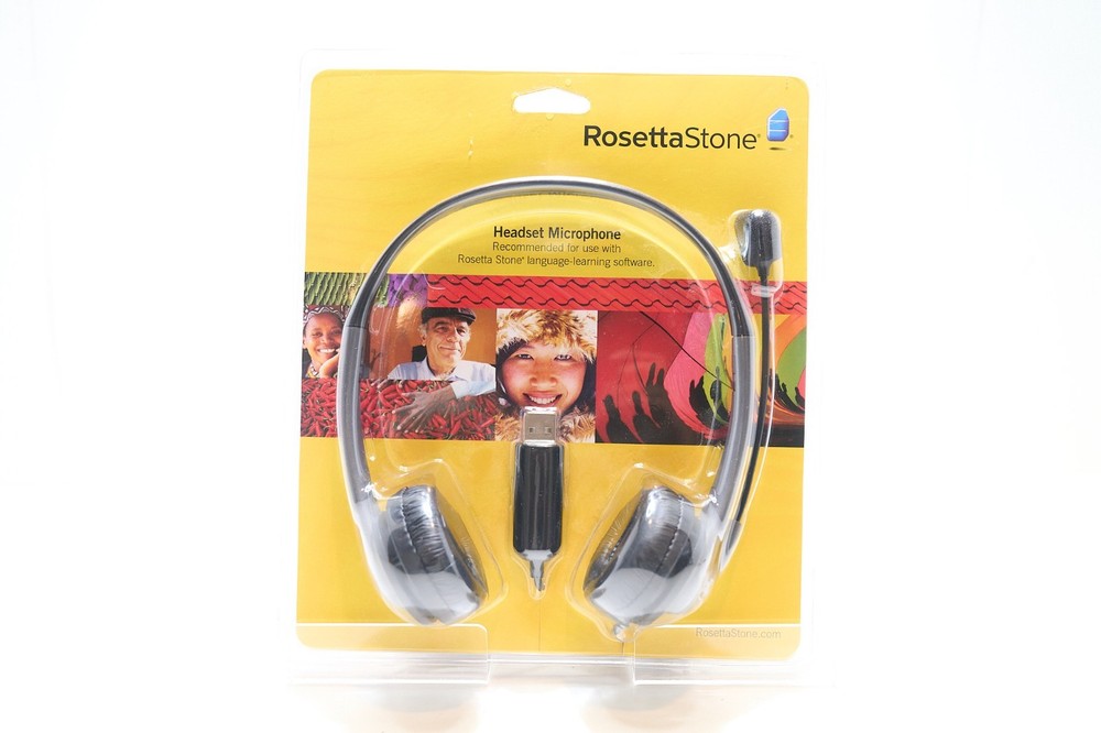 Rosetta Stone Headset Microphone USB For Language Learning Software