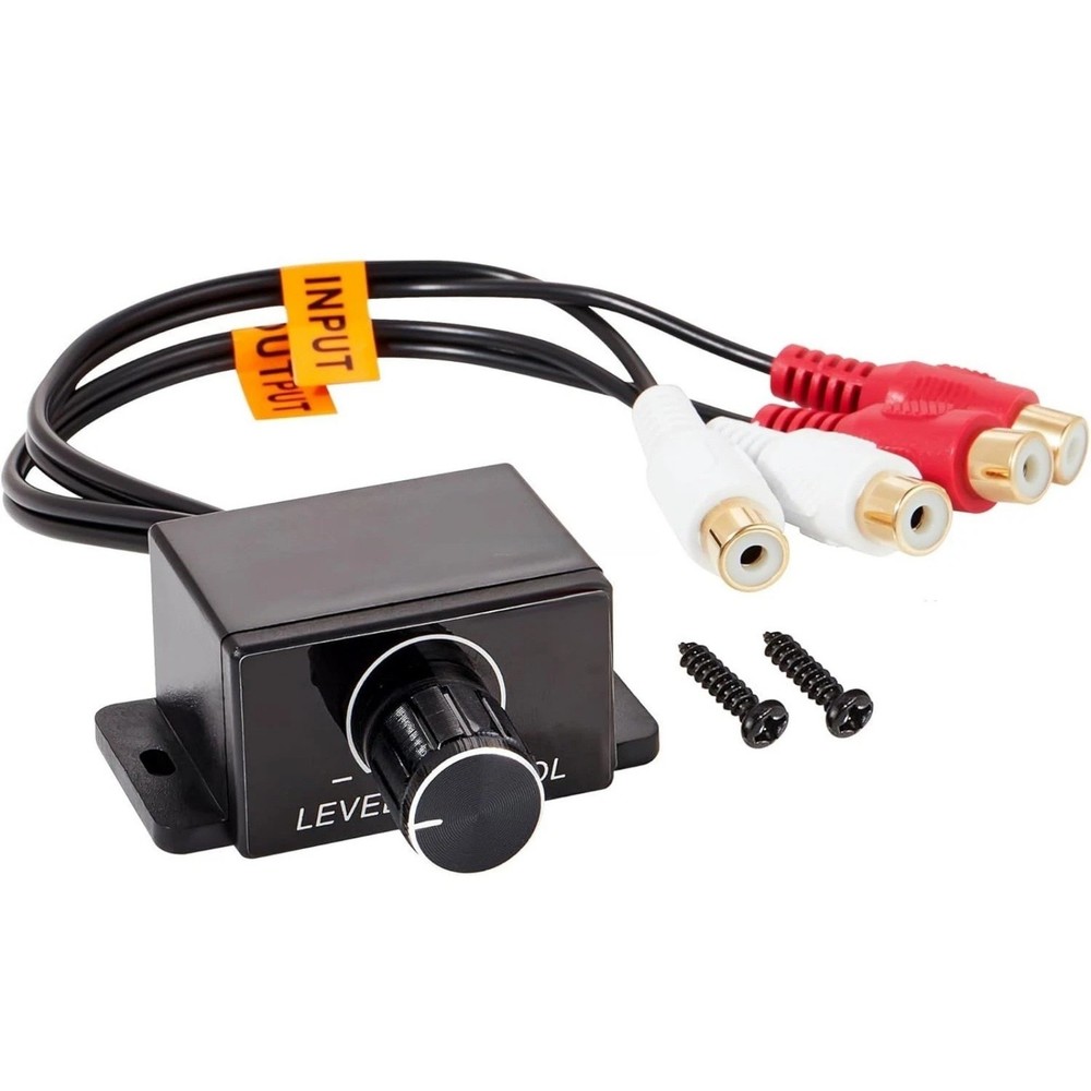 Subwoofer Level Control RCA Volume Knob Remote Controller for Amplifier Mount