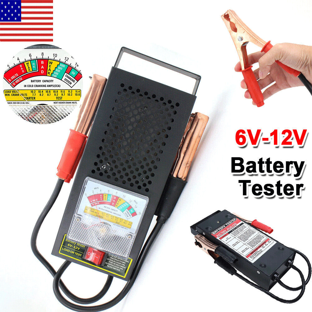 6V 12V Car Battery Load Tester Voltmeter 100Amp Analyzer 5 Seconds Fast Test US