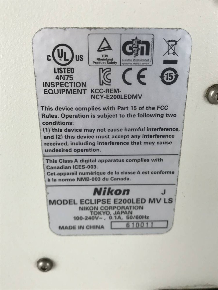 【 Excellent+++++ 】Nikon ECLIPSE E200LED MV LS Biological Microscope Binocular
