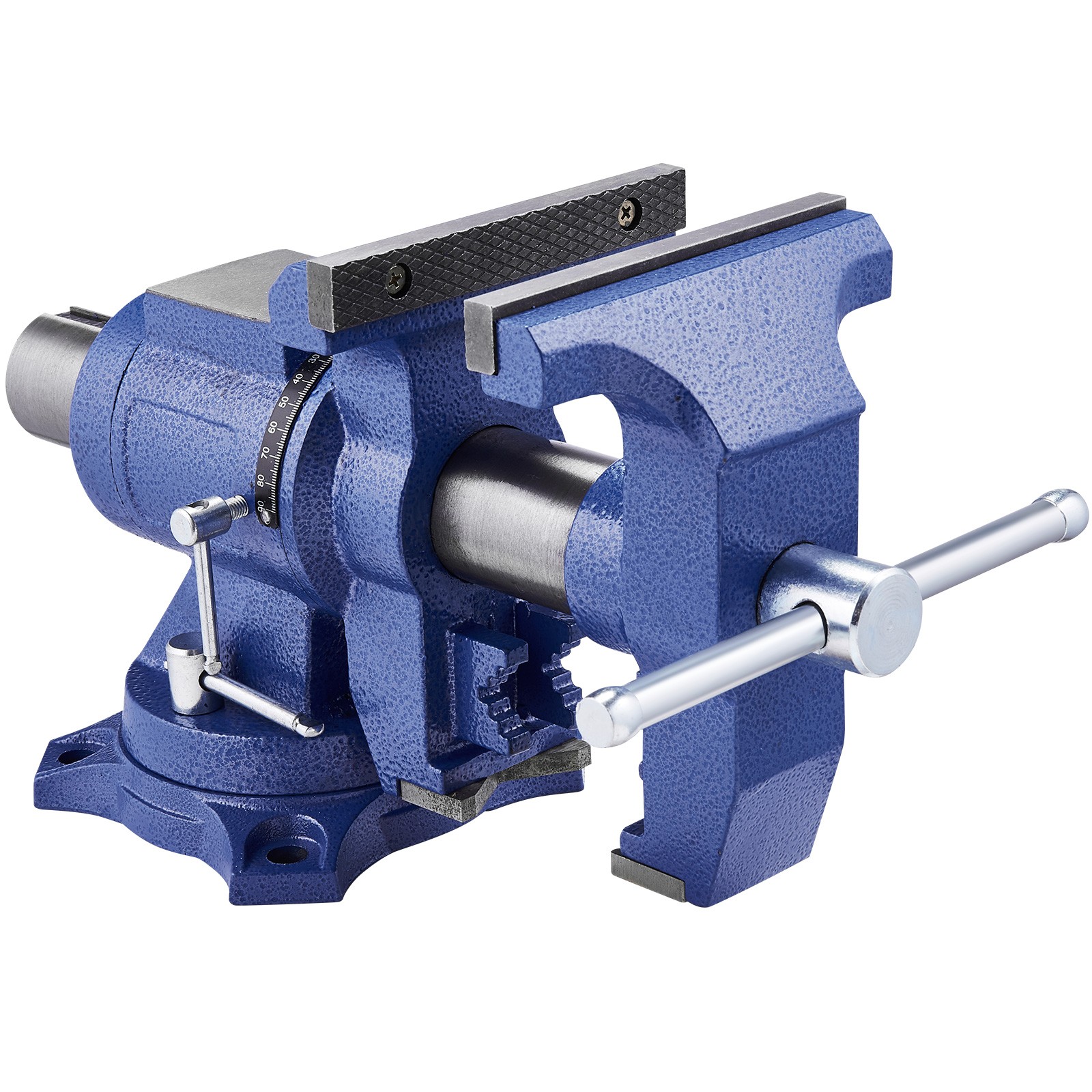 VEVOR 6-1/2" Multi-Purpose Bench Vise Heavy Duty Ductile Iron 360° Swivel Base