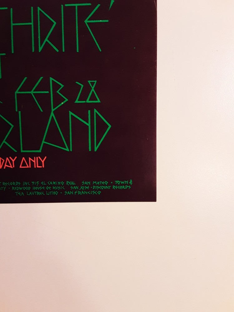 BG-220 POSTER / Original first, nearly Mint / Jack Bruce / Johnny Winter