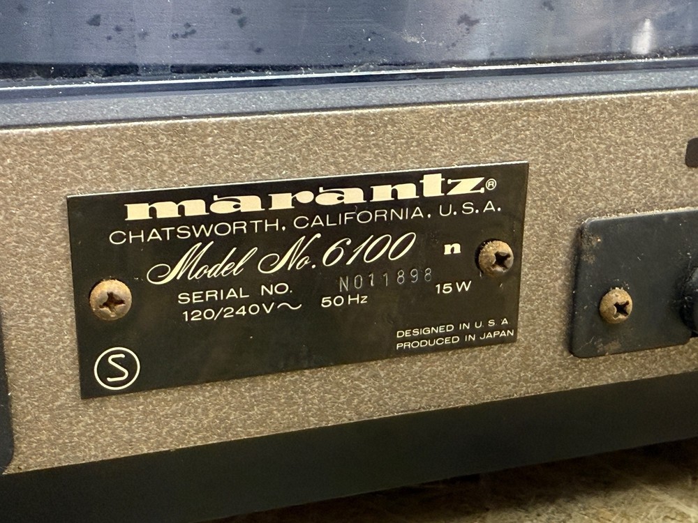 MARANTZ 6100 TURNTABLE
