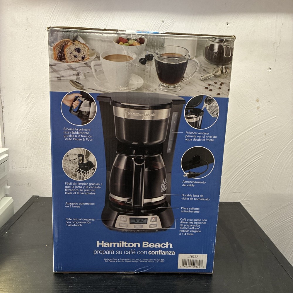 Hamilton Beach Programmable Coffee Maker 12 Cup 49632*