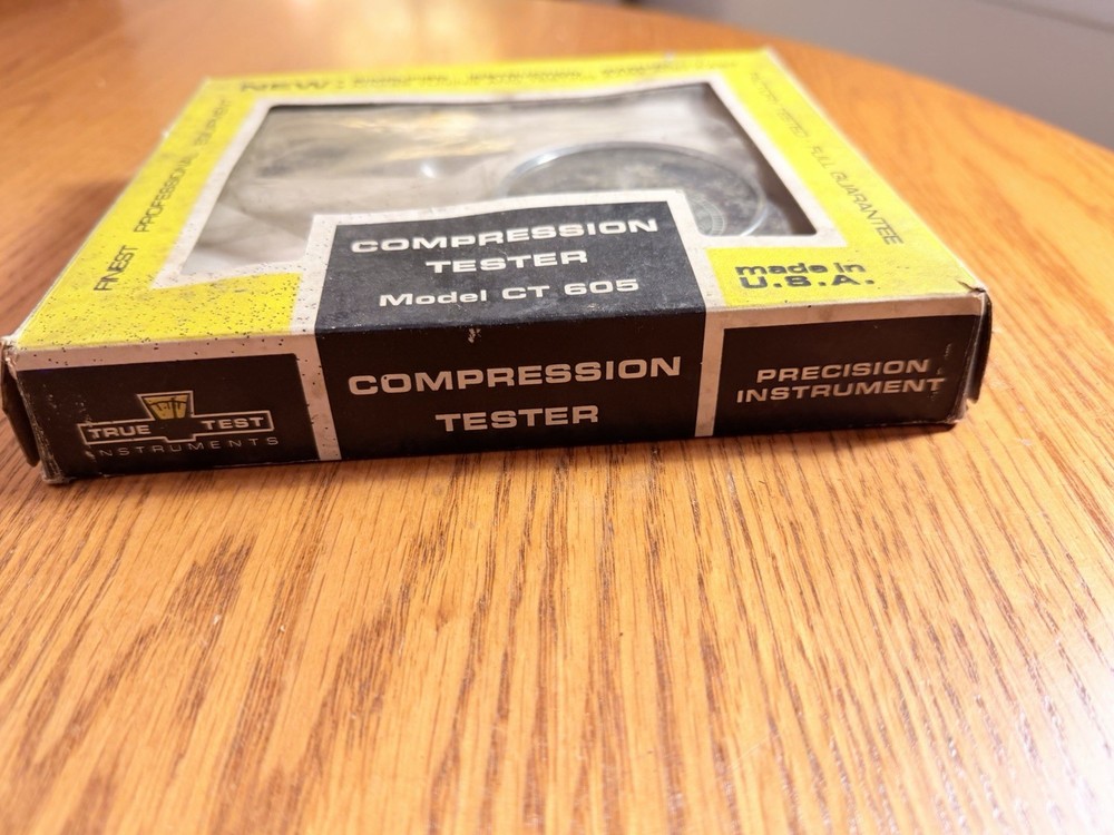 Vintage True Test Compression Tester Automotive Engine Tool Gauge
