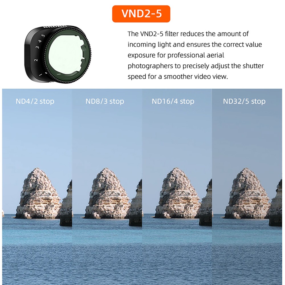 Variable ND Filter Set Drones Lens Accessory Frame Drones for Mini 3 Pro Mini 3