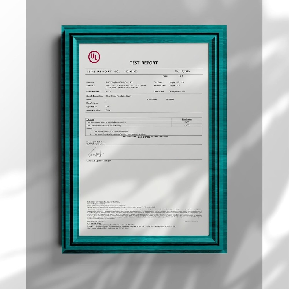 100 Pack 8mil Binding Presentation Covers Clear Binding Front Covers 8.5x11
