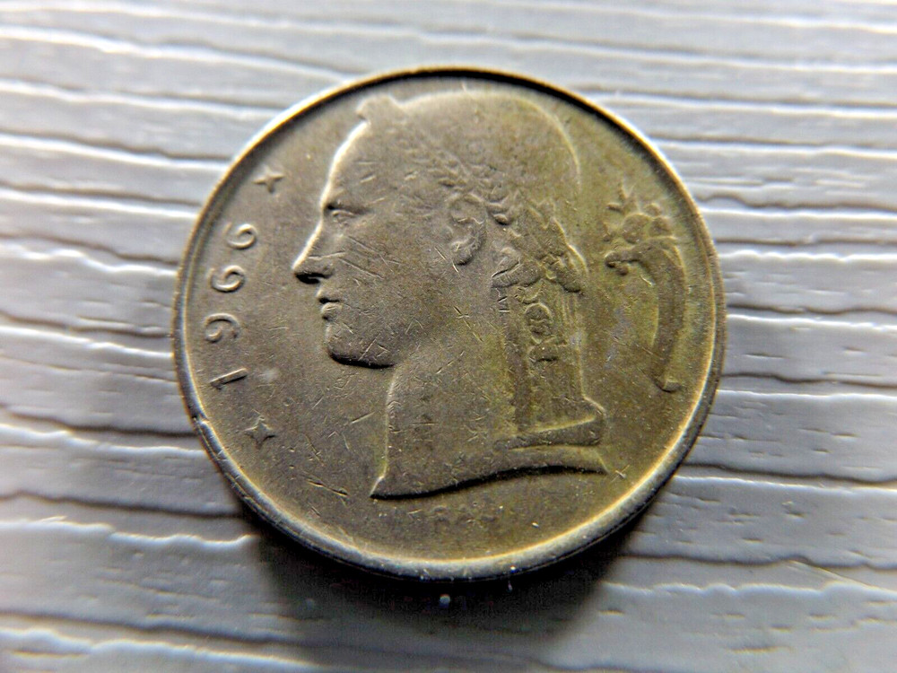 BELGIUM 1966 5 Francs