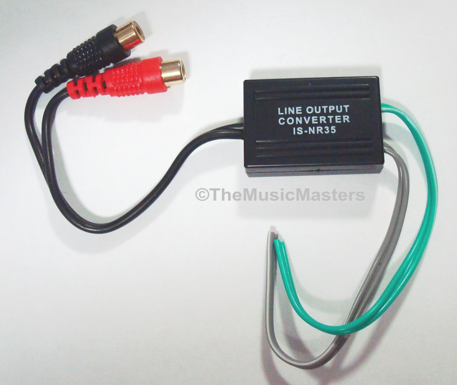 Speaker Level to RCA Line Output Car Radio Audio Signal Converter Power Amp RCA