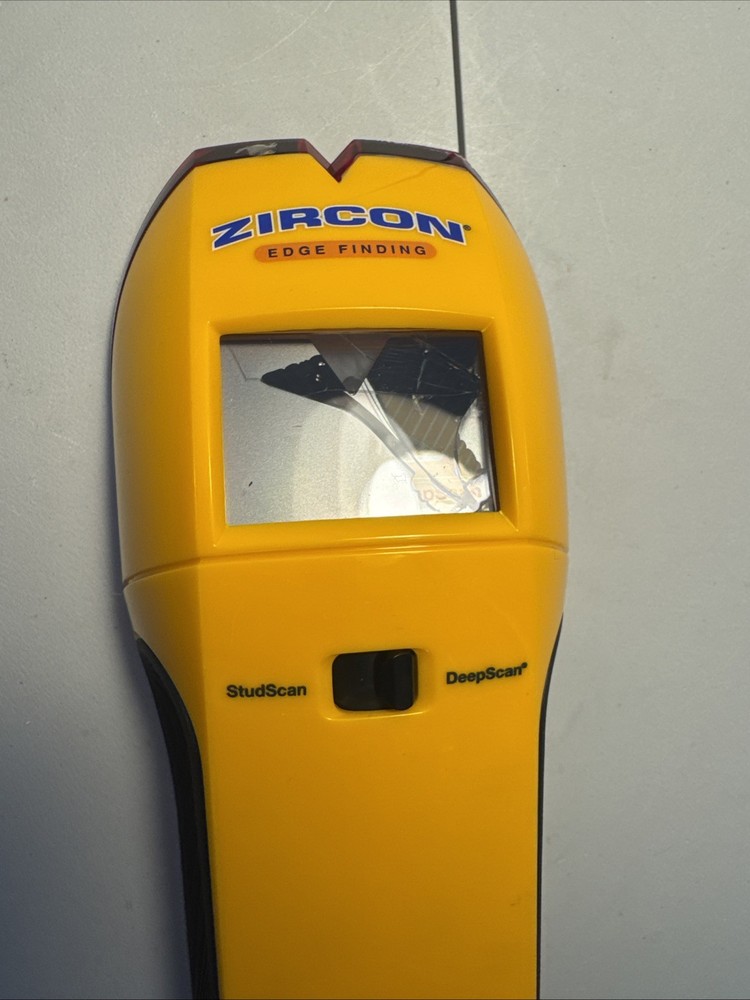 Zircon Multi Scanner Tool StudSensor 9V HD55 Stud Finder- BROKEN DISPLAY