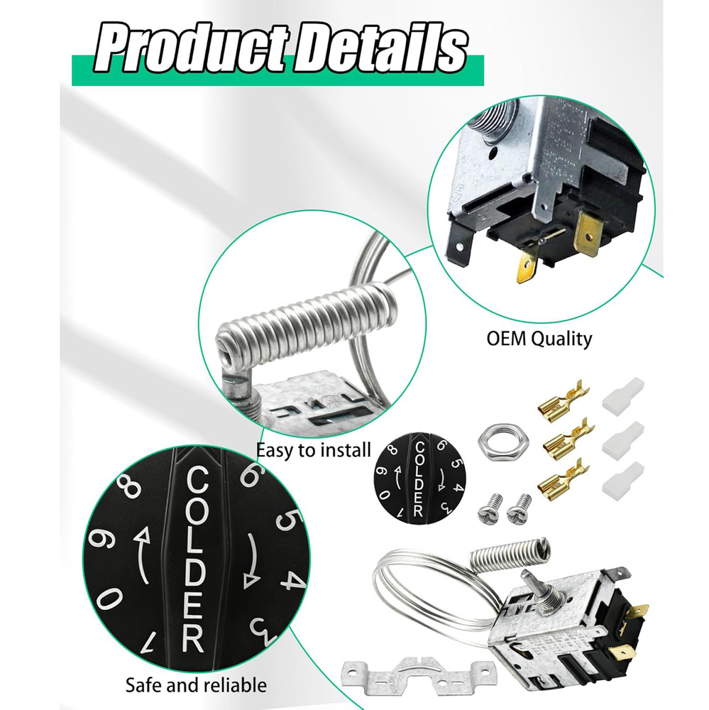 Replacement for True Refrigeration Temp Control 077B1264 800345 Temperature Kit